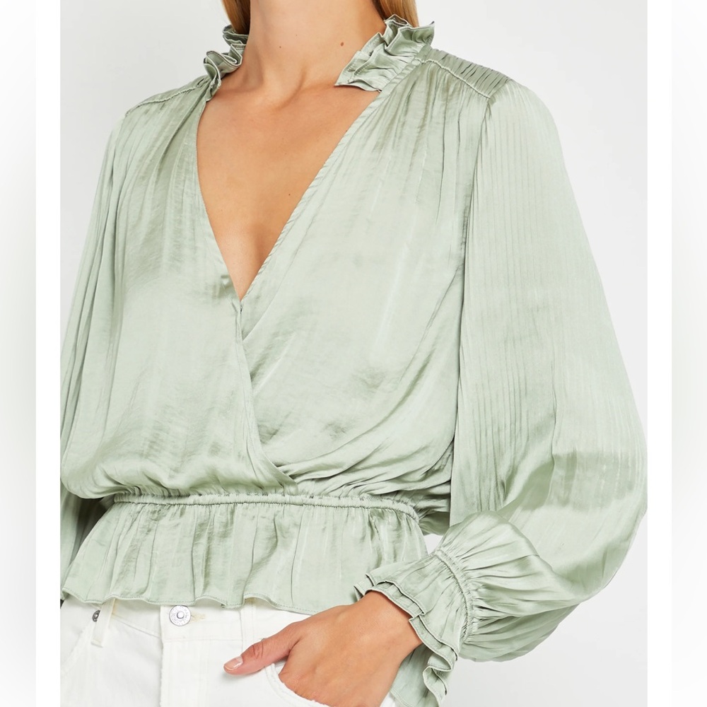 O.P.T Kiten Ruffle Long Sleeve Top